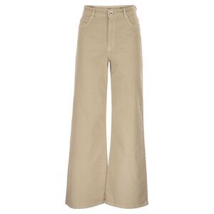 Weekend Maxmara Women Wkdmedina - Wide-Leg Trousers In Cotton Drill